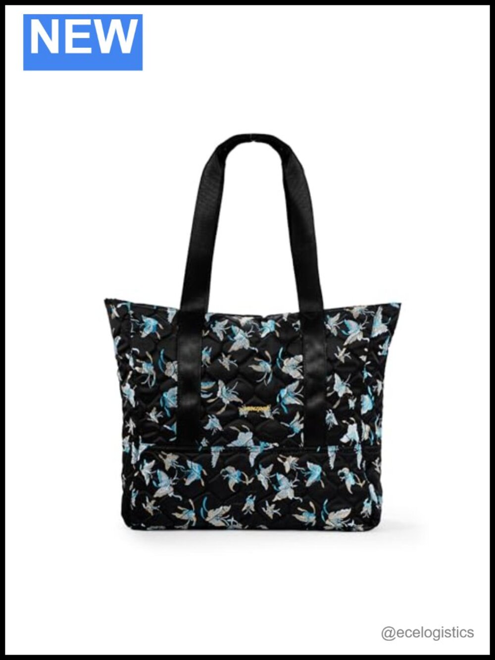 Women's Quilted Tote Bag Waterproof Laptop Handbag for Work Travel